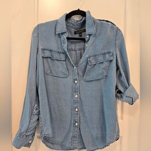 Banana Republic Dillon denim look blouse